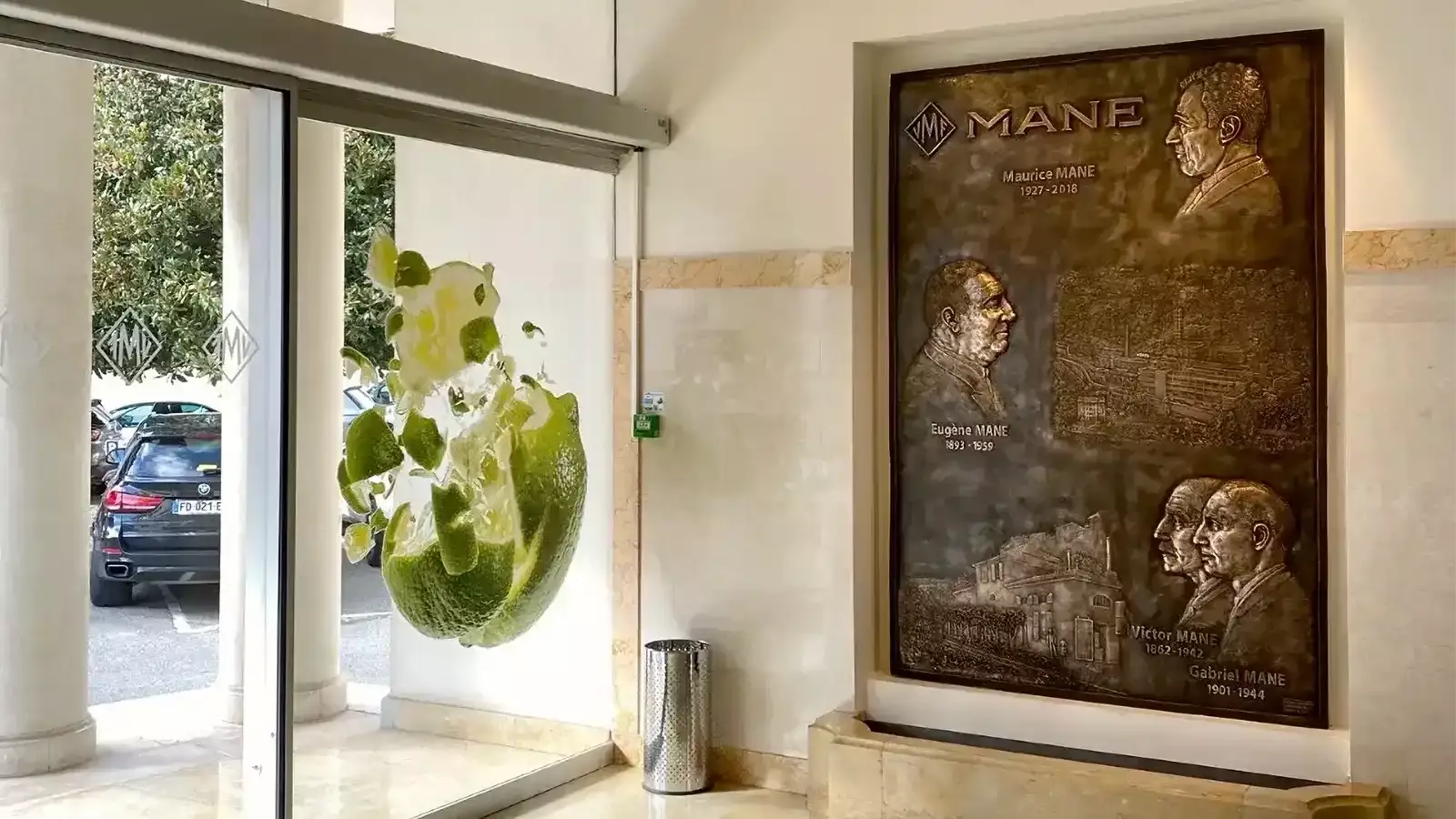 maquette tactile en bronze plan relief MANE